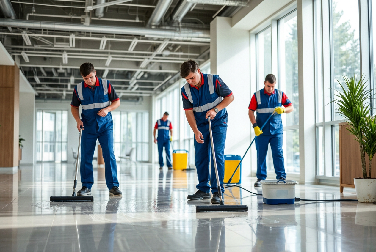 MVL Cleaning operative carrying out a specialist clean
